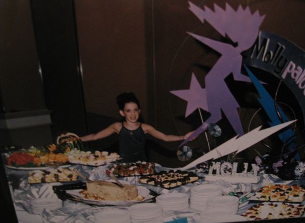 bat mitzvah dessert table