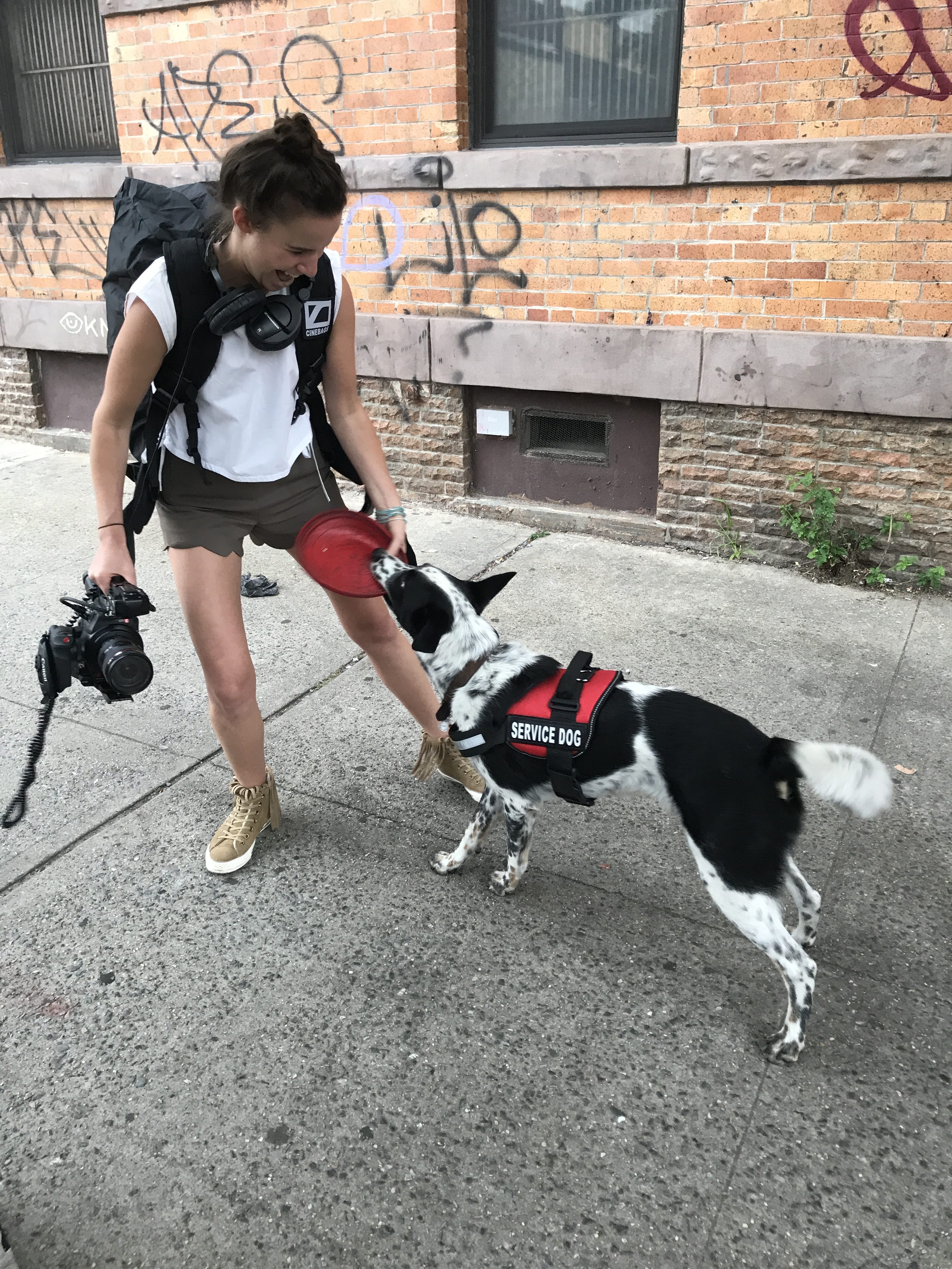 marissa with dog