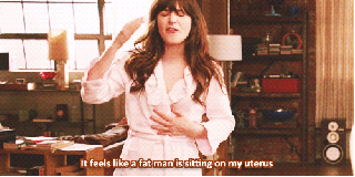 new girl period gif