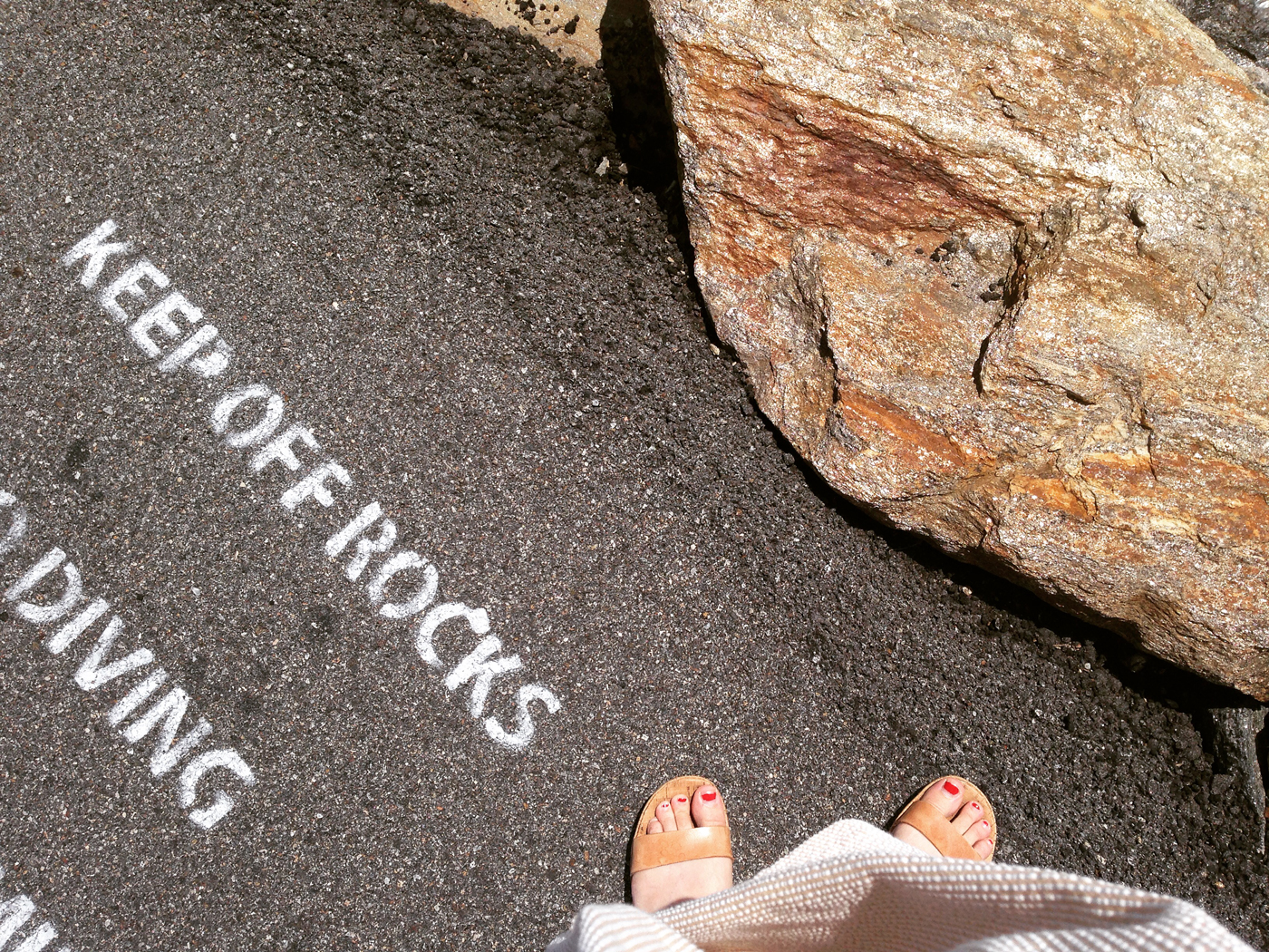 keep off rocks