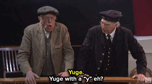 yuge bernie gif