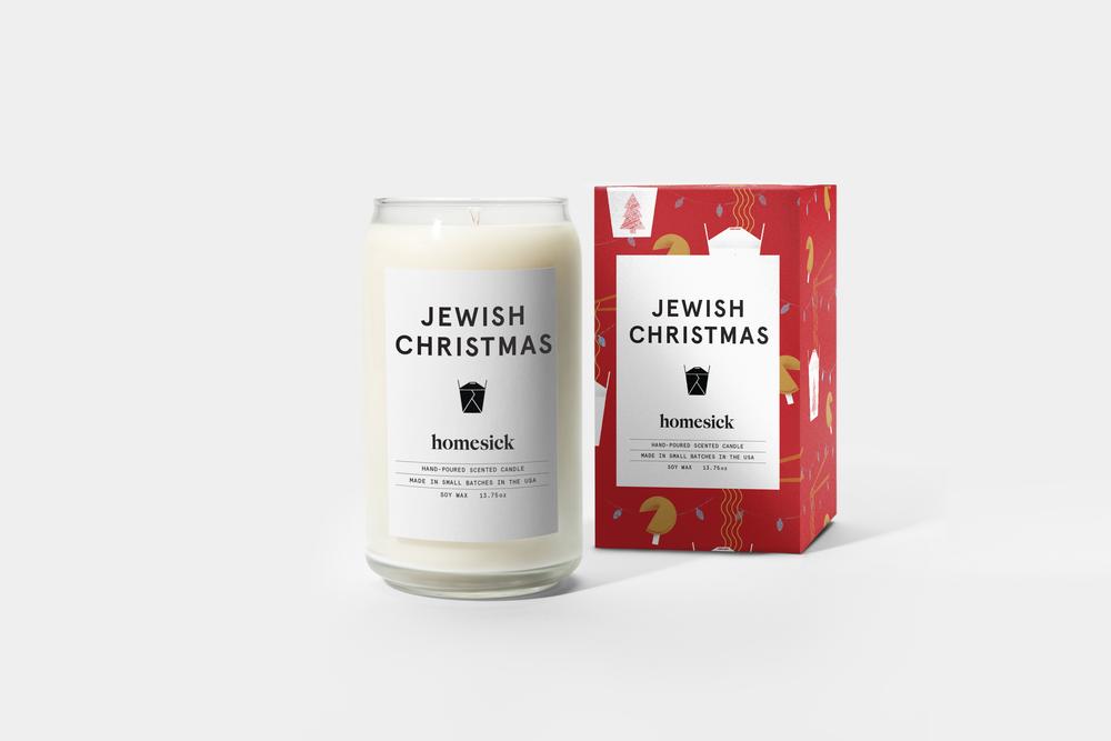 jewish christmas candle