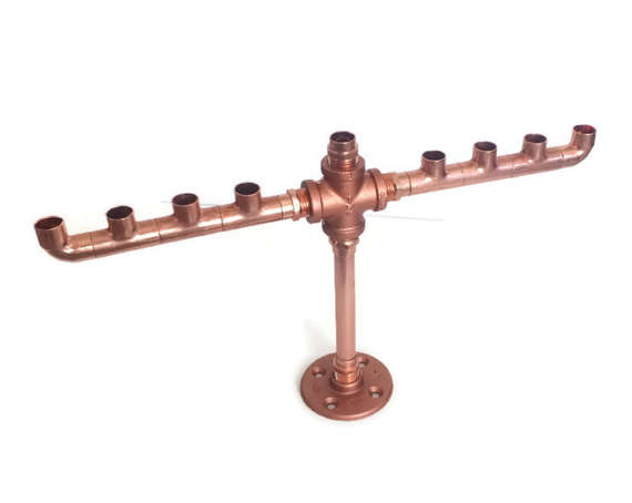 copper pipe menorah