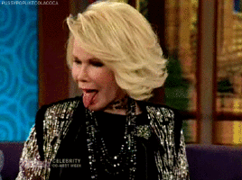 joan rivers sticking tongues out