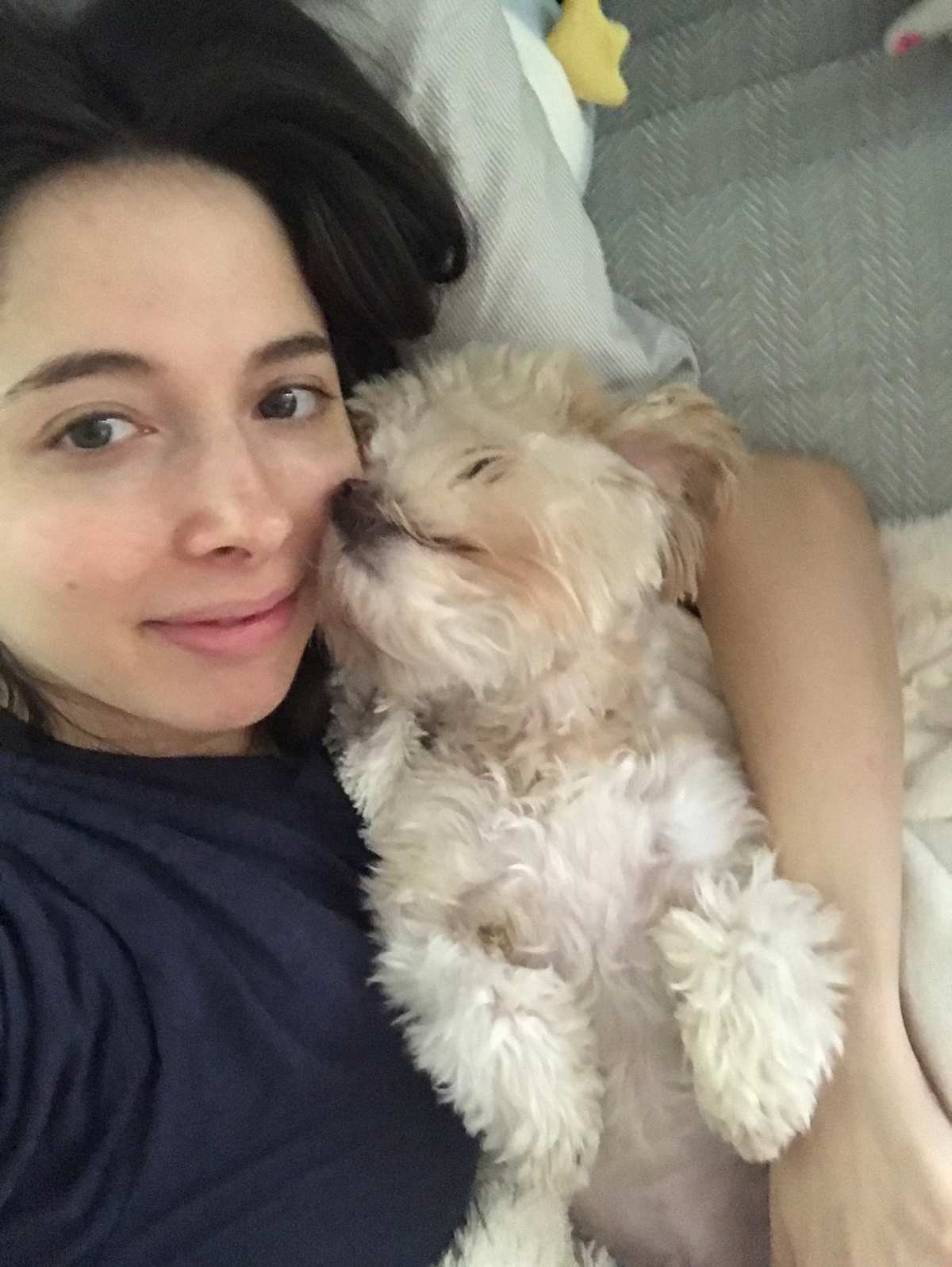 esther povitsky with dog