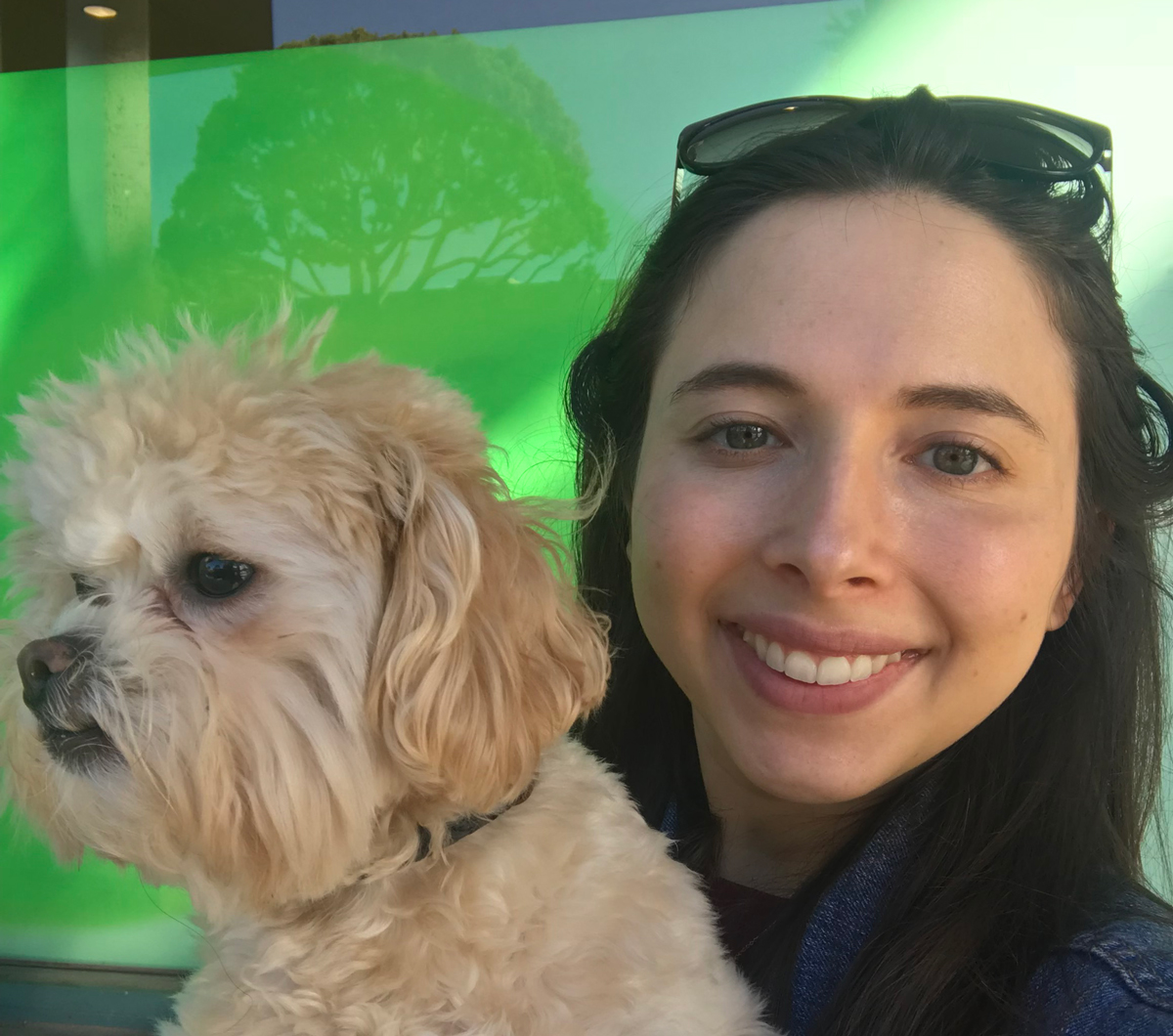 esther povitsky and dog