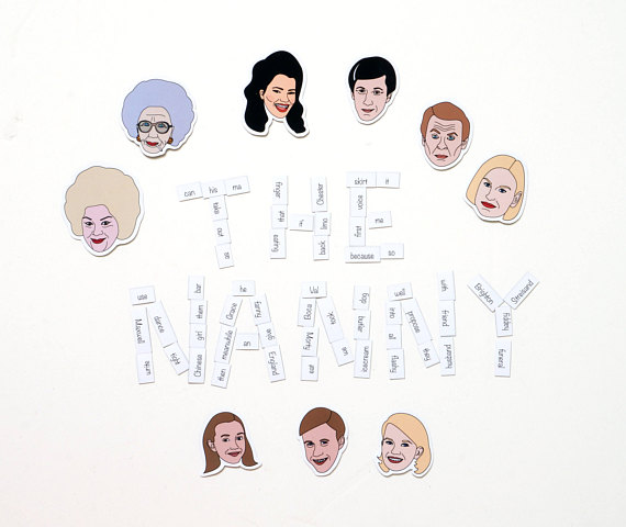 the nanny magnetic poetry set