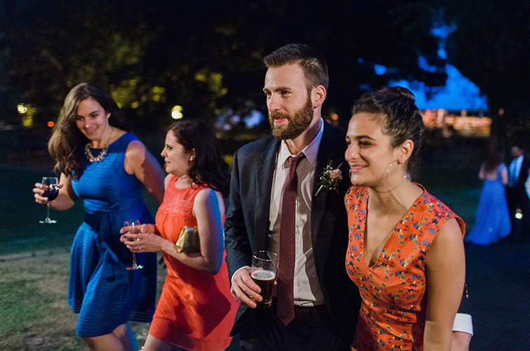 Jenny Slate and Chris Evans