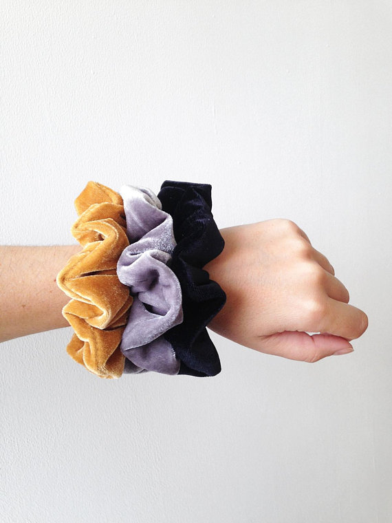 velvet scrunchies