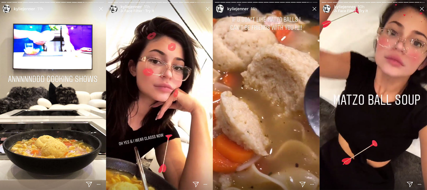 Kylie Jenner matzah ball soup