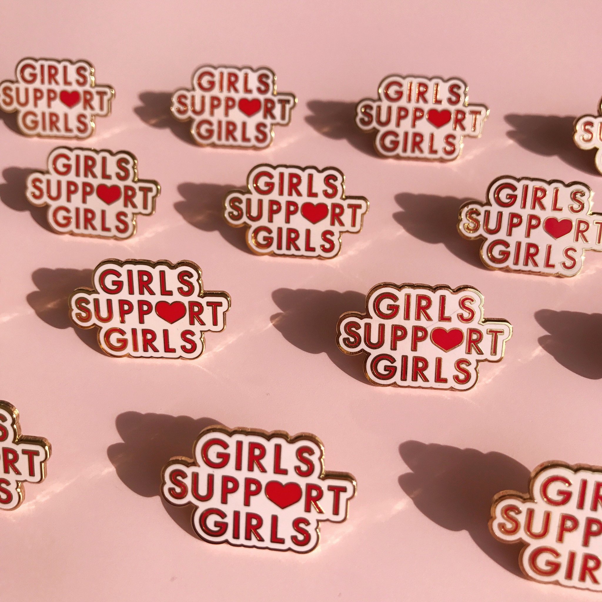 girls support girls pin