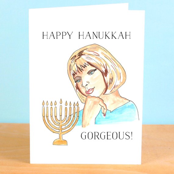 barbra streisand hello gorgeous hanukkah hard