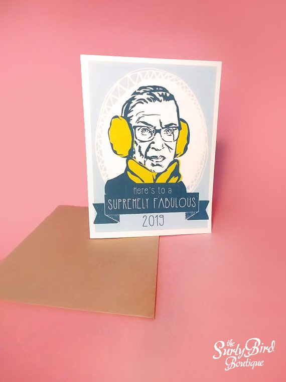 ruth bader ginsburg holiday card