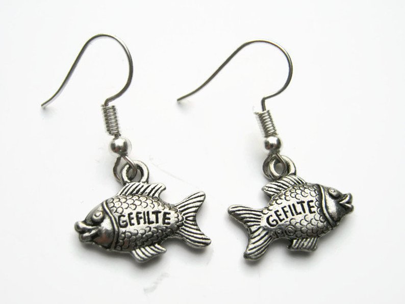 gefilte fish earrings