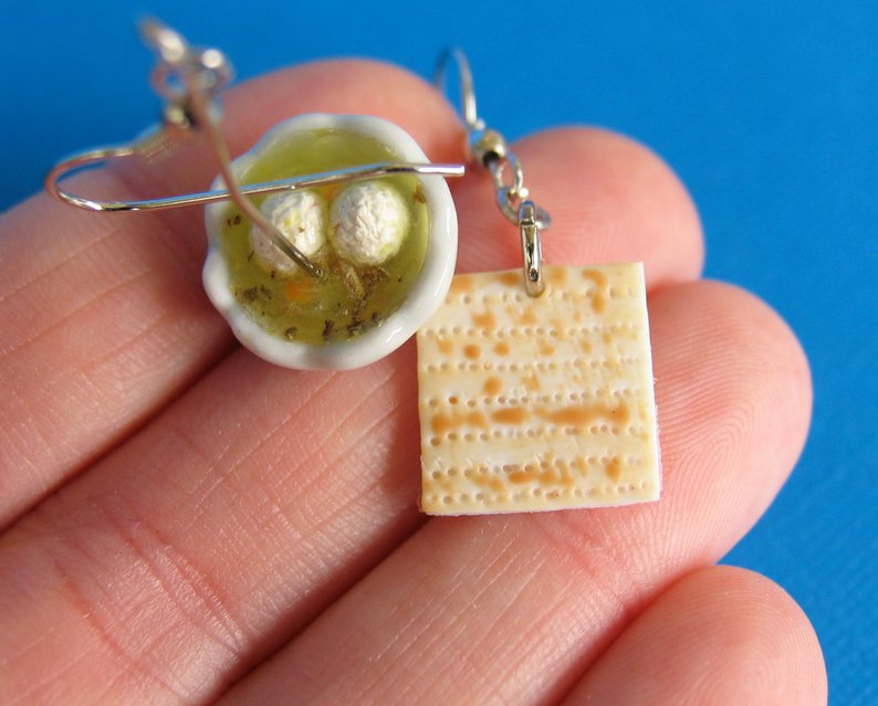 matzah ball soup earrings