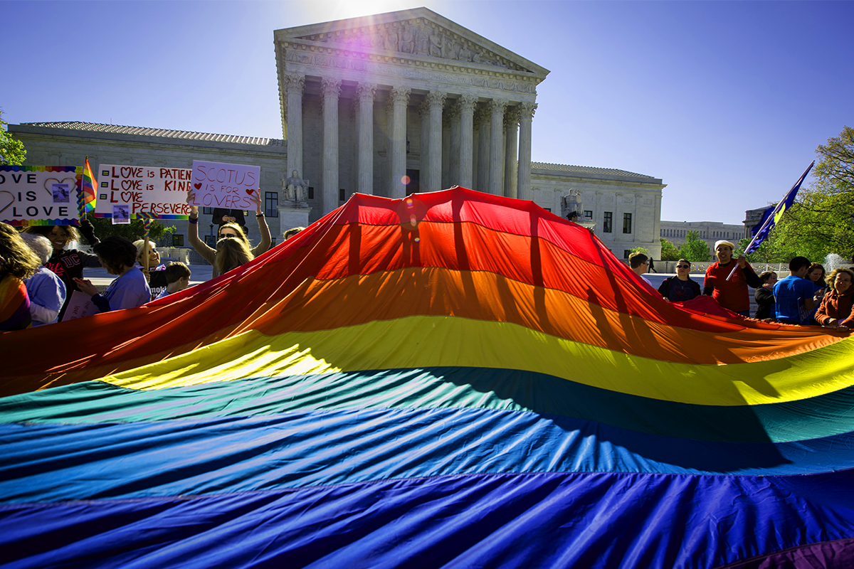 lgbtq rights protest at surpreme court