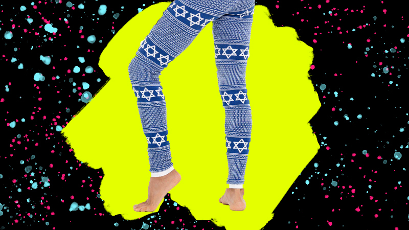 jewish star leggings hanukkah