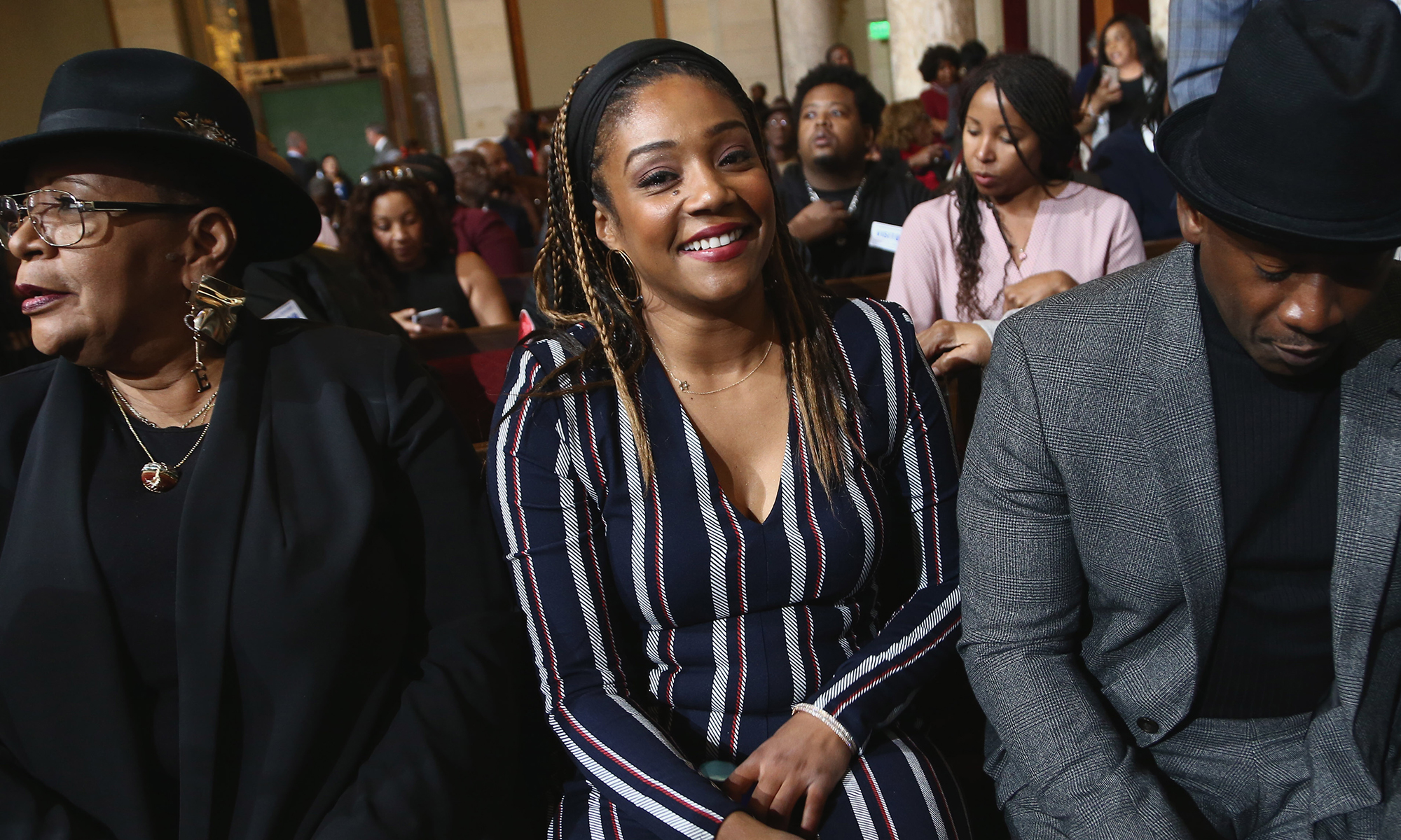 Marsha Warfield, Tiffany Haddish and Joe Torry attend the Stand UP