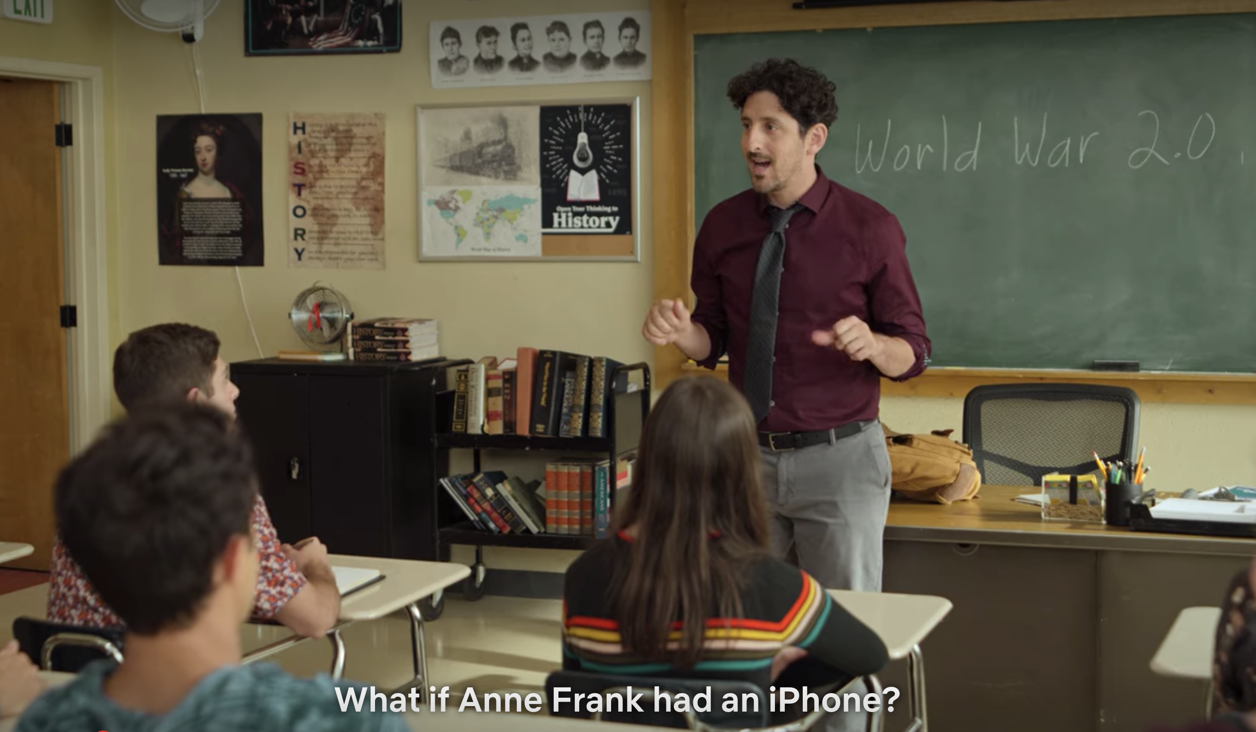 Mr Shapiro: "What if Anne Frank had an iPhone?"