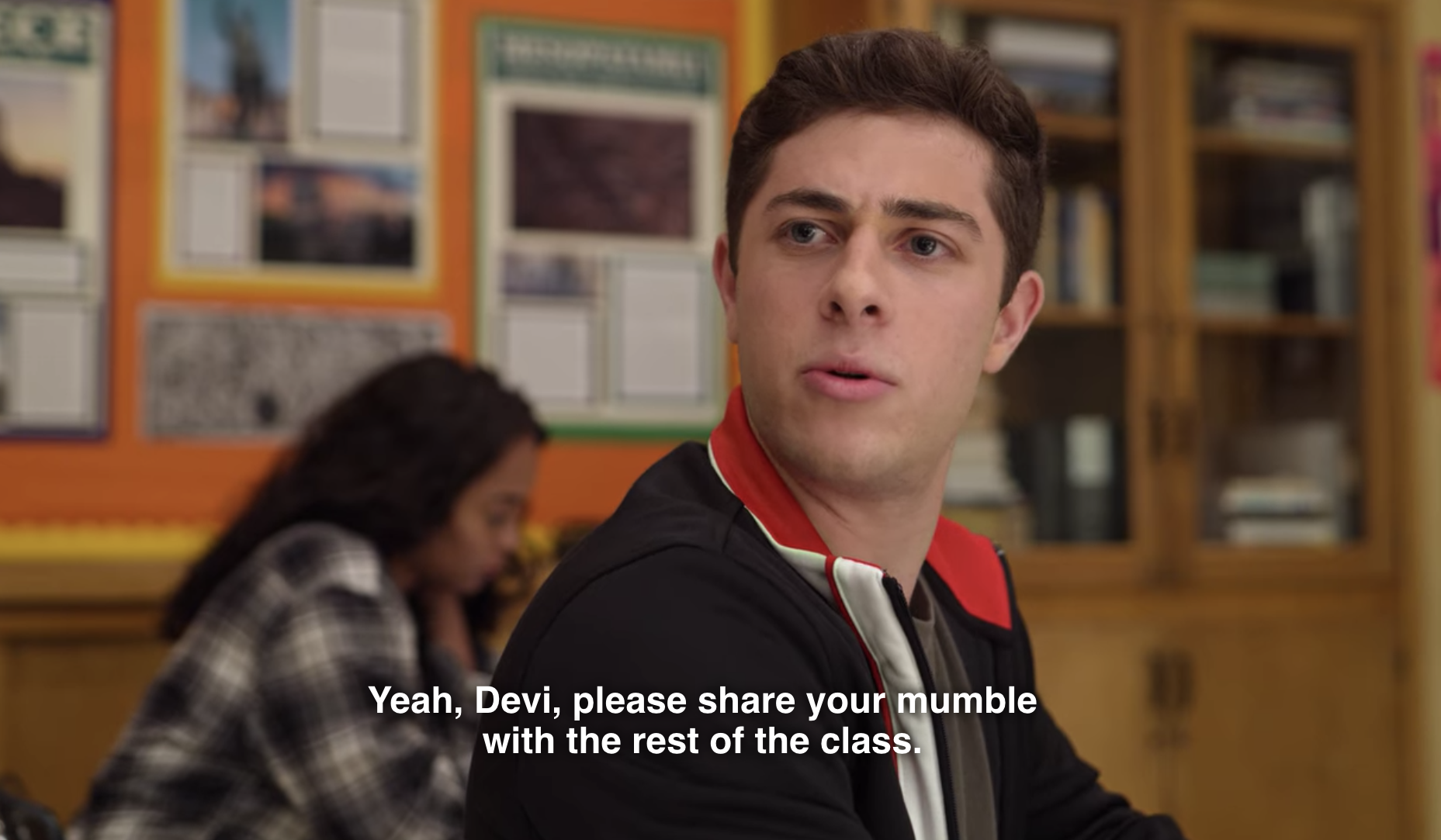 Ben Gross saying "Yeah, Devi, please share with the class."