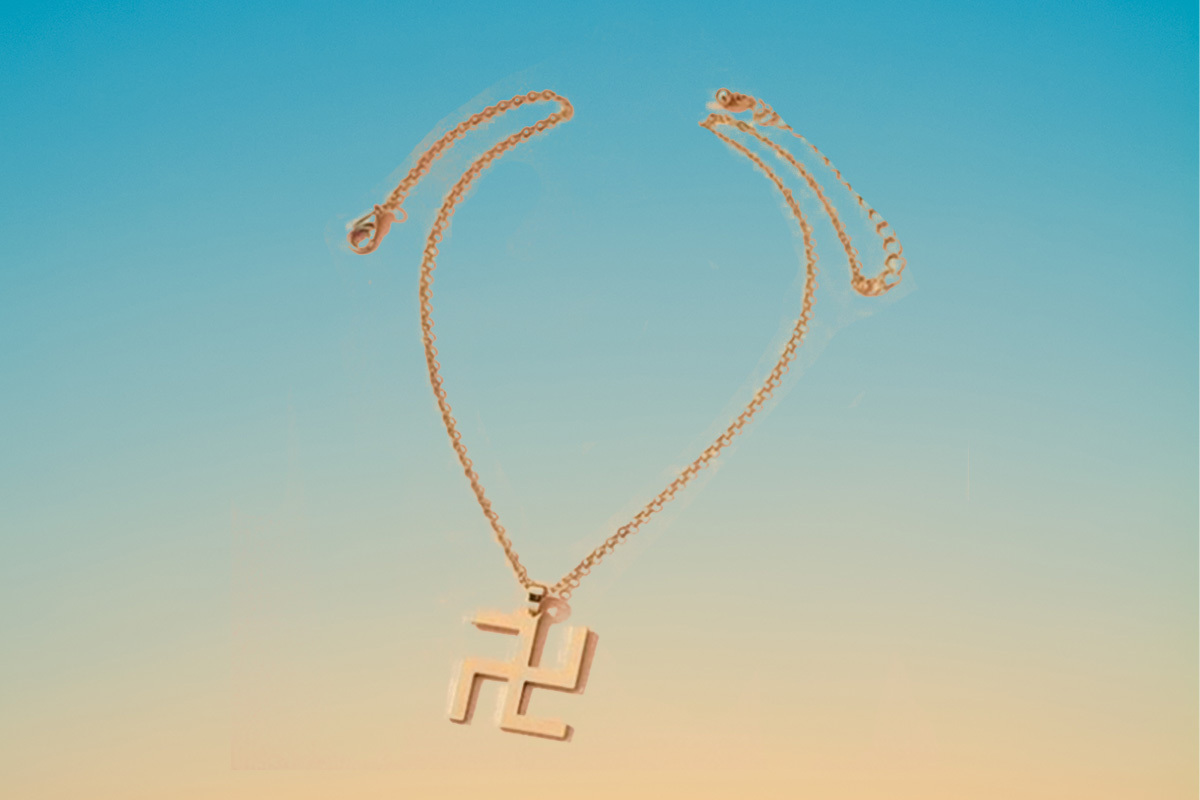 shein swastika necklace