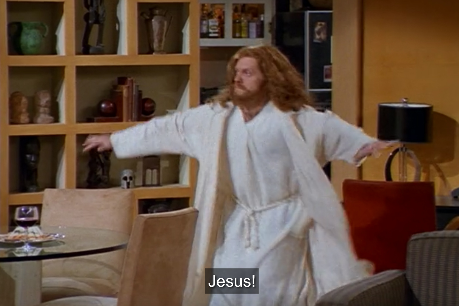 frasier niles dressed as jesus