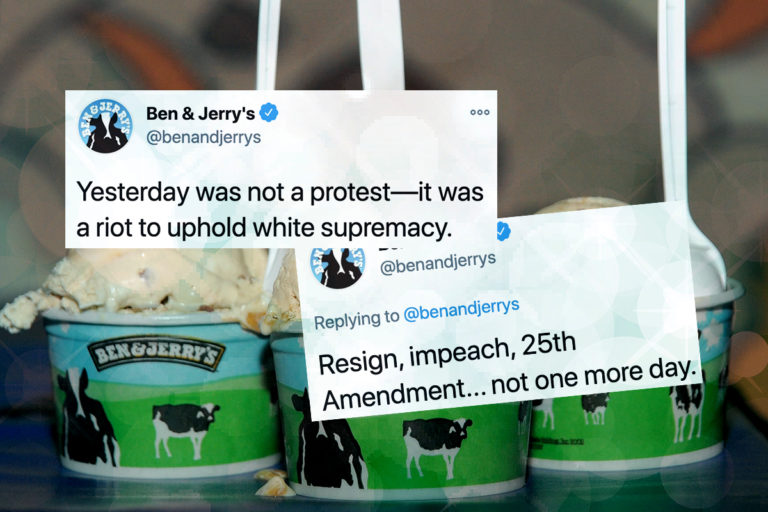 Ben & Jerry's Call for Trump's Removal From Office in Powerful Twitter