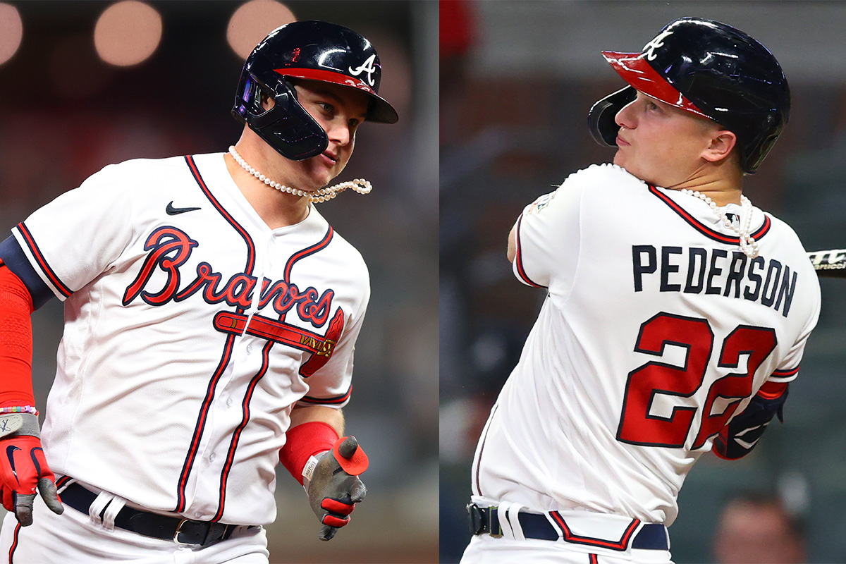 Braves player pearls why does Joc Pederson wear pearl necklace