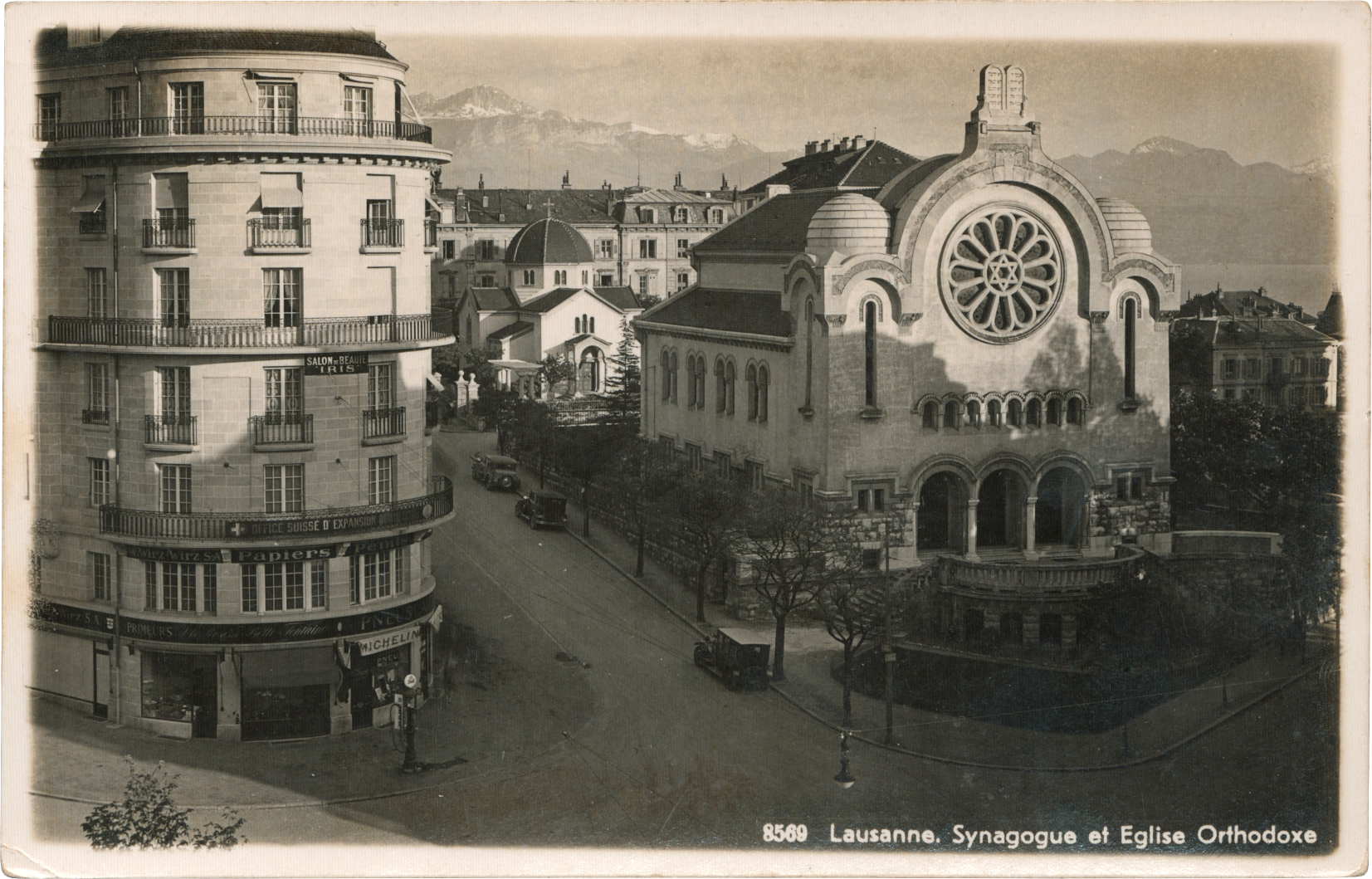 Lausanne. Synagogue and Orthodox Church