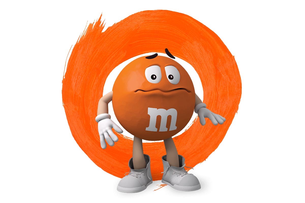 Orange M&M is now a Gen Z icon because of its extreme anxiety