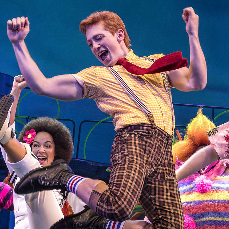 Ethan Slater in "Spongebob Squarepants: The Musical"