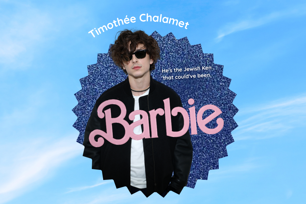 timothée chalamet barbie movie poster