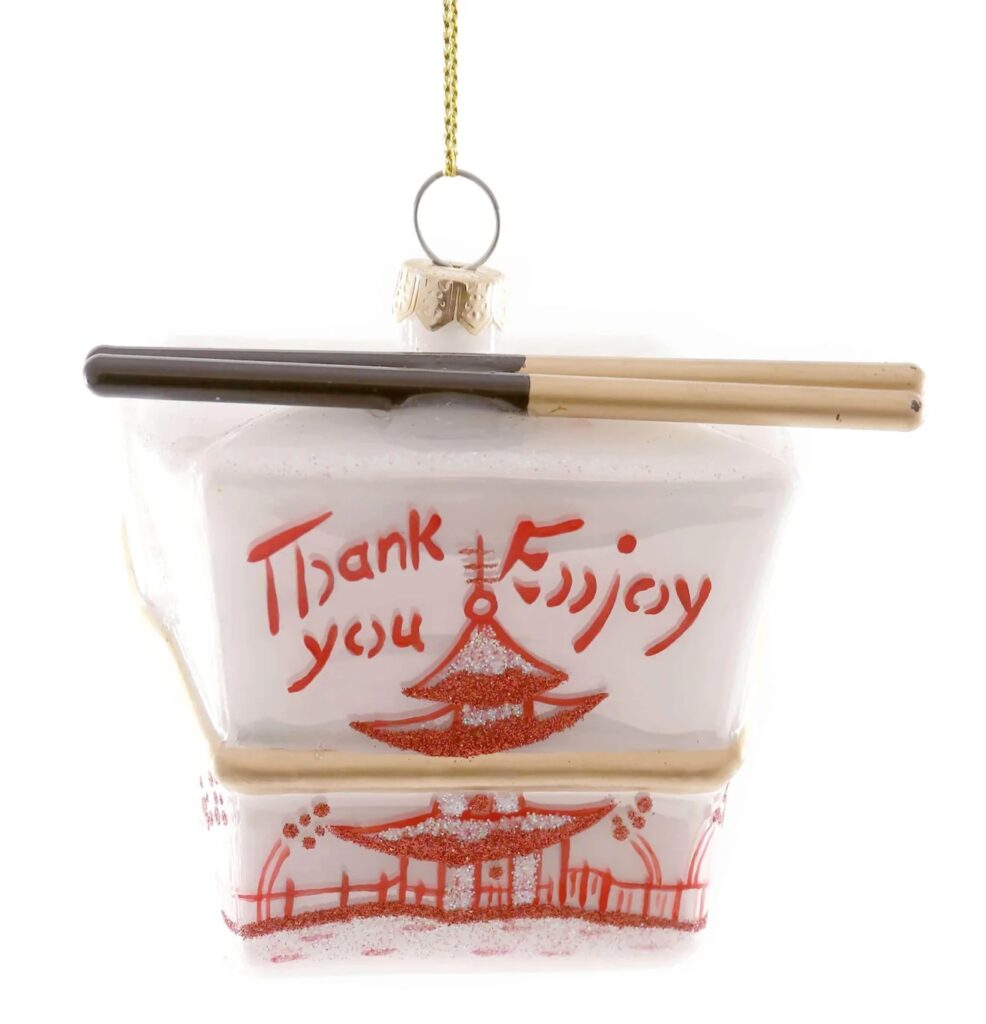 Chinese Takeout Box Ornament by Cody Foster (ModernTribe)