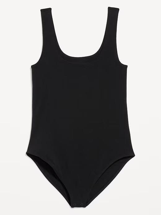 Double-Layer Scoop Neck Bodysuit (Old Navy)