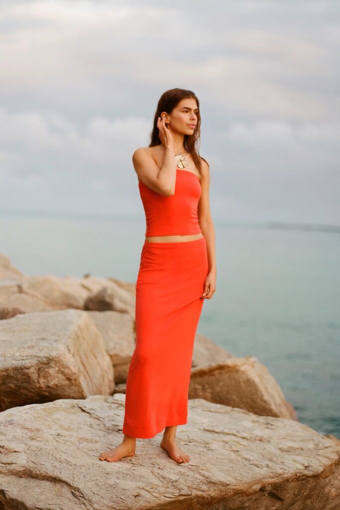Good Feels Tube Set in Tangerine Tango (Free People)