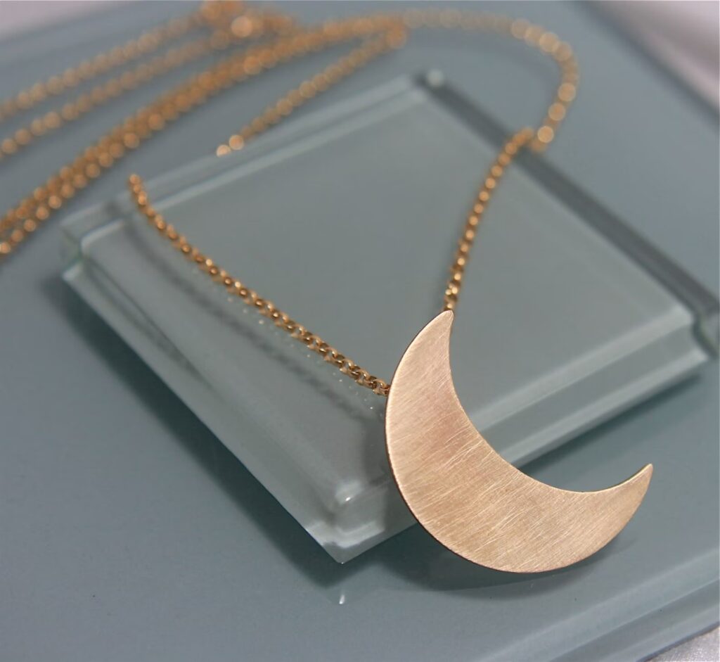 Crescent Moon Necklace (Etsy)