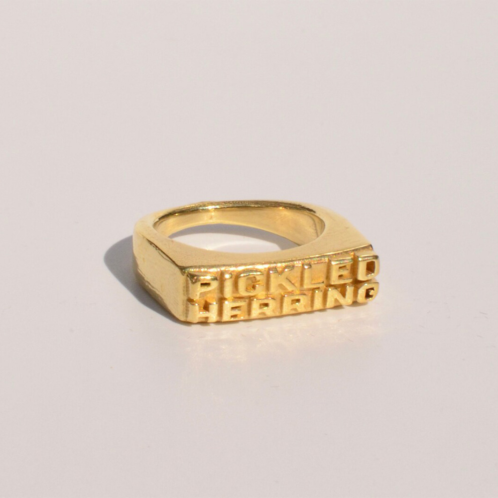 Pickled Herring Word Ring by DearElaan (Etsy)