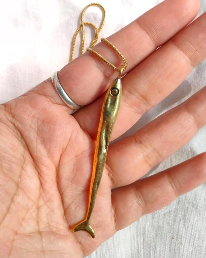 Sardine Fish Necklace by jaipurjewelryIN (Etsy)