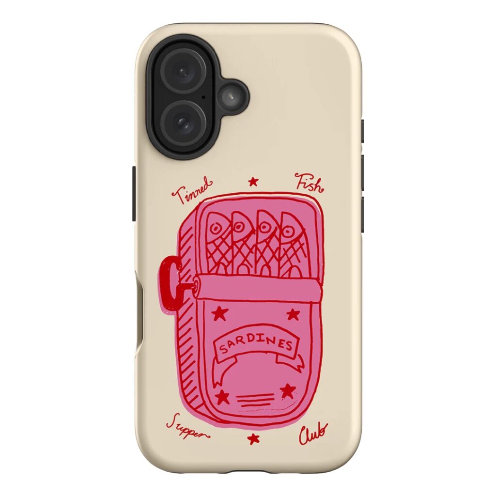 Sardine Social Phone Case in Red (The Dairy)
