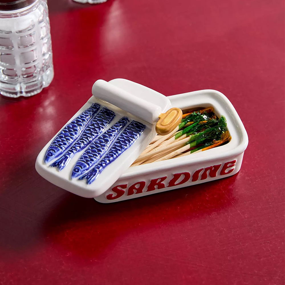 Sardine Trinket Box in Cream (Urban Outfitters)