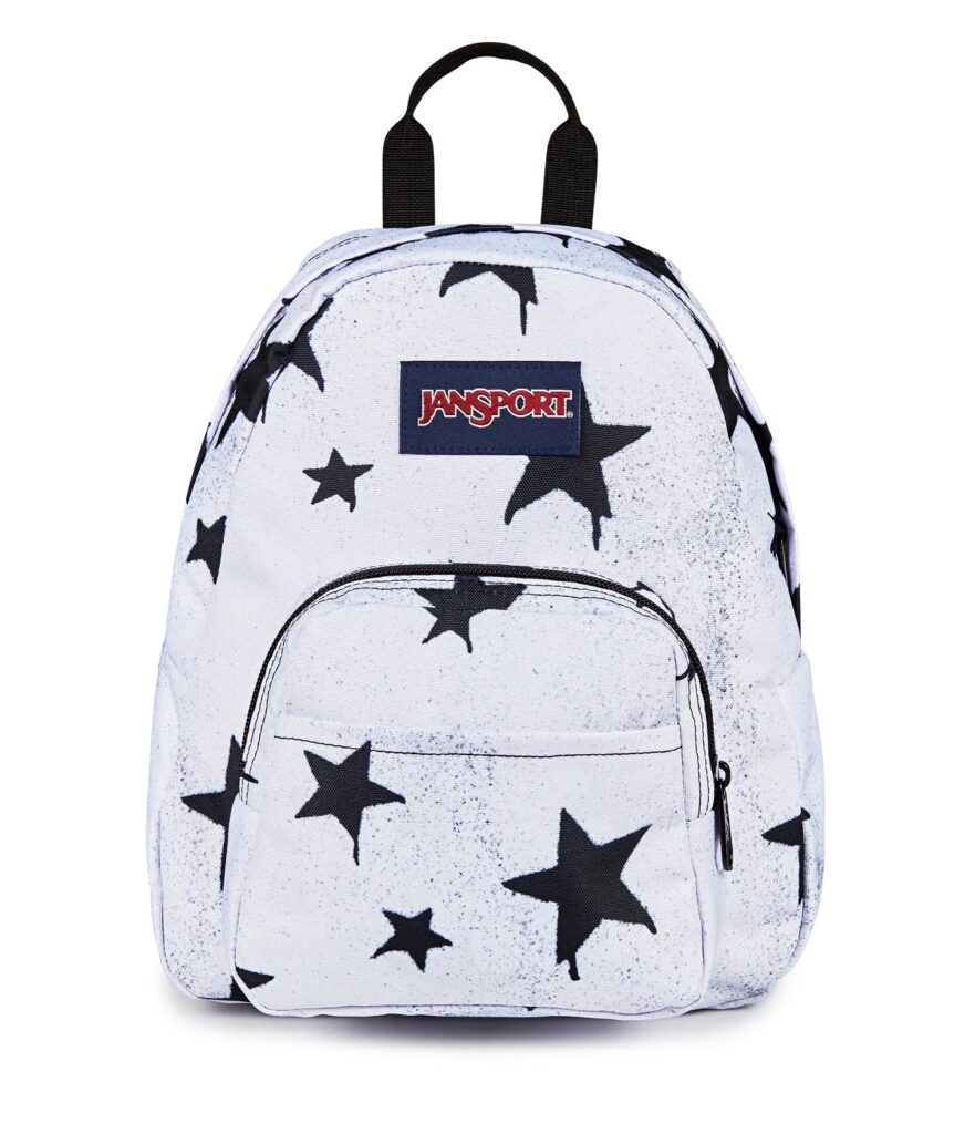 Half Pint Mini Backpack in Sprayed Stars Black (Jansport)