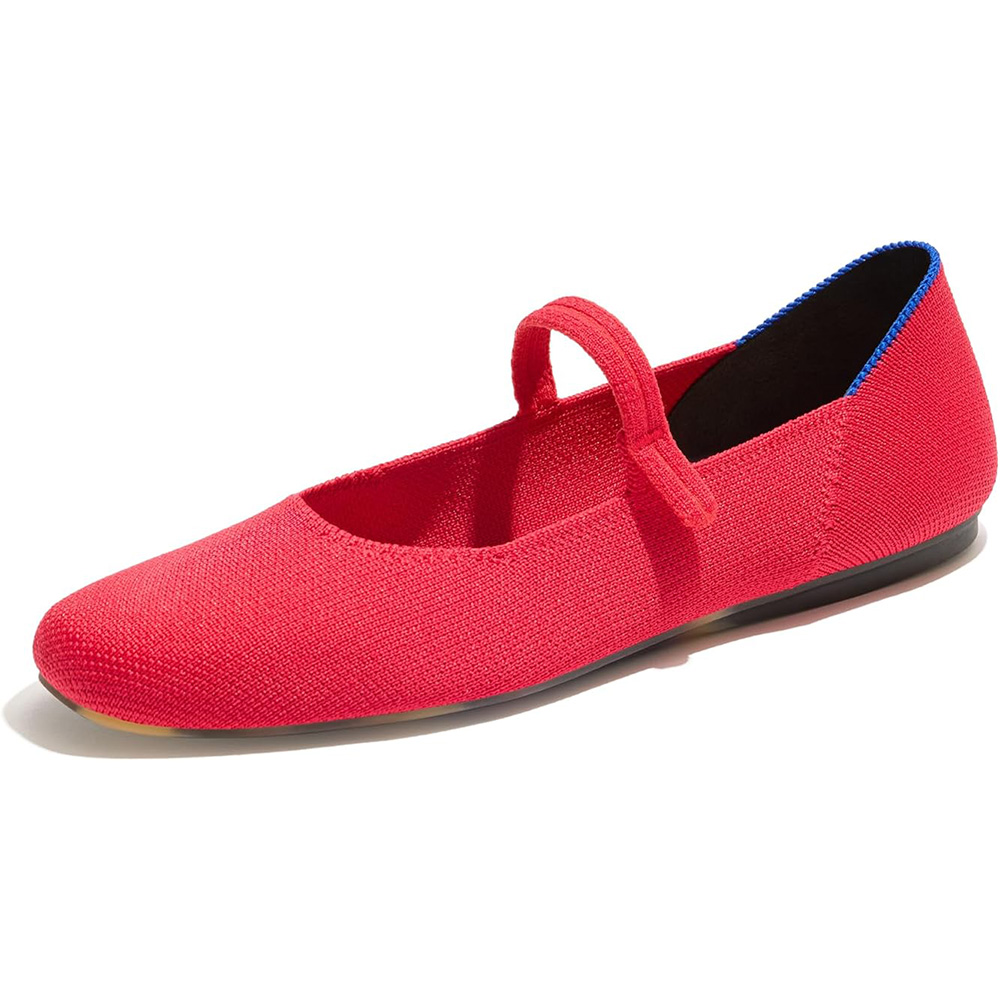 The Square Mary Jane in Red (Rothy's)
