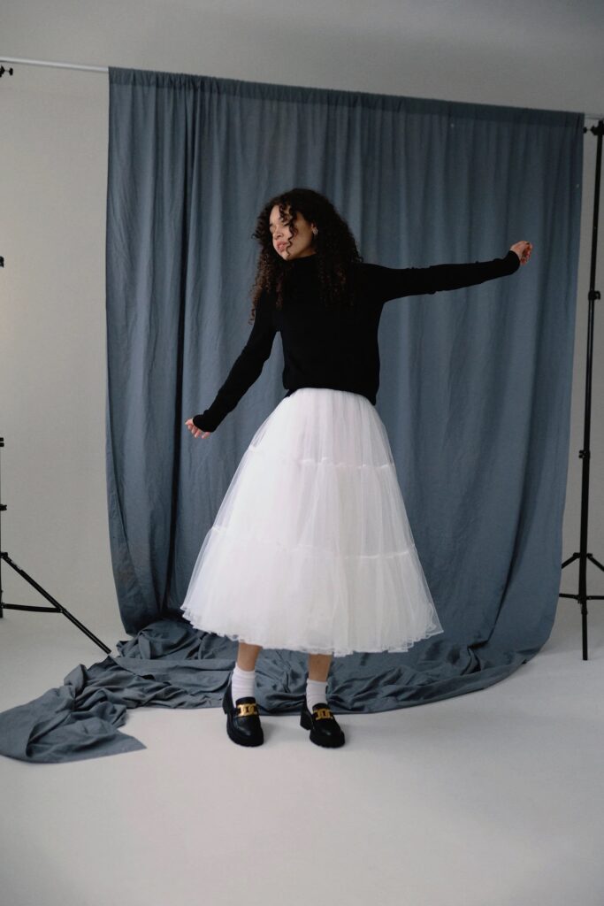 Bridal Tulle Midi Skirt