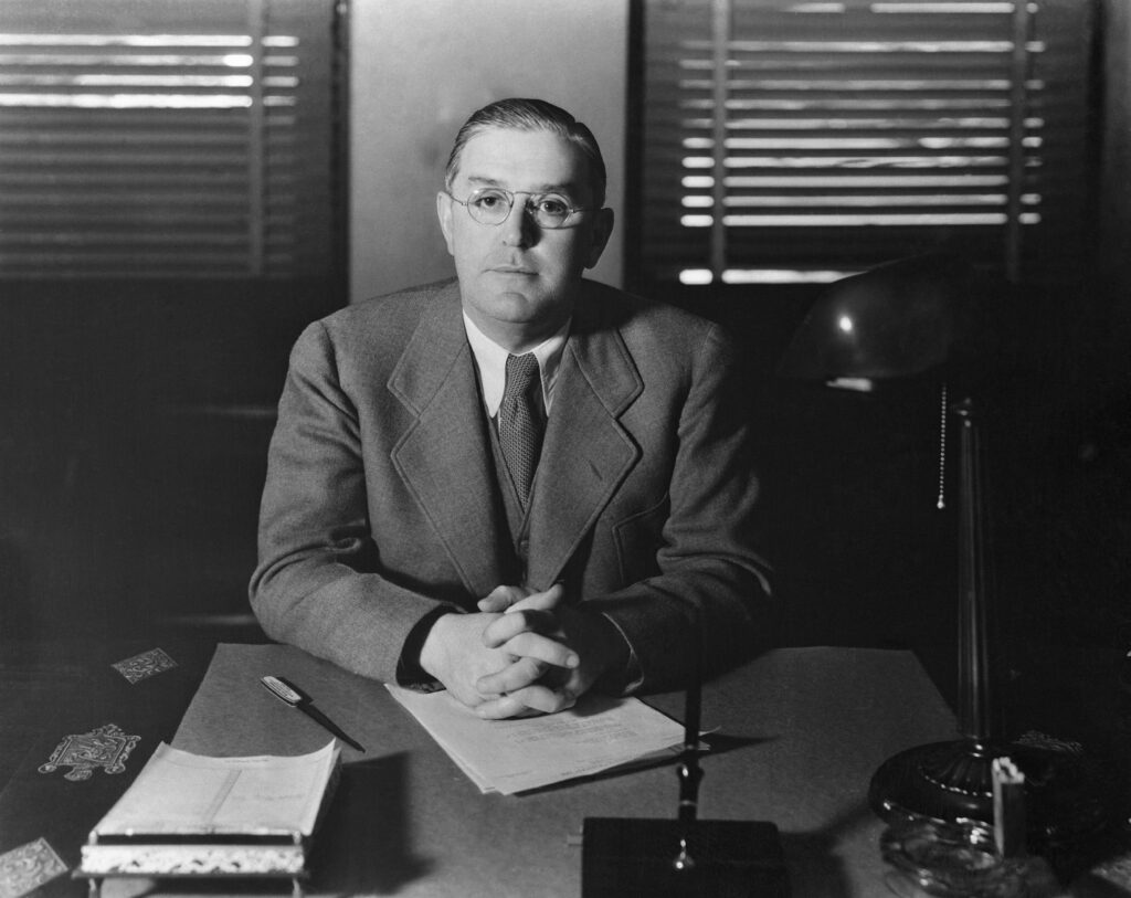 Joseph I. Breen at a desk in 1934