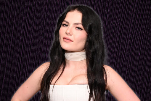 Chiara Aurelia on a dark purple background.