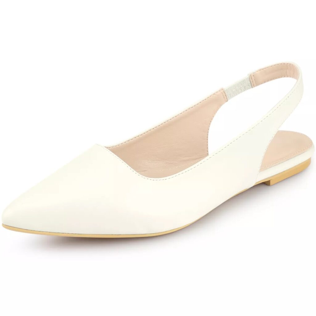 Faux Leather Slingback Flat Pumps (Target)