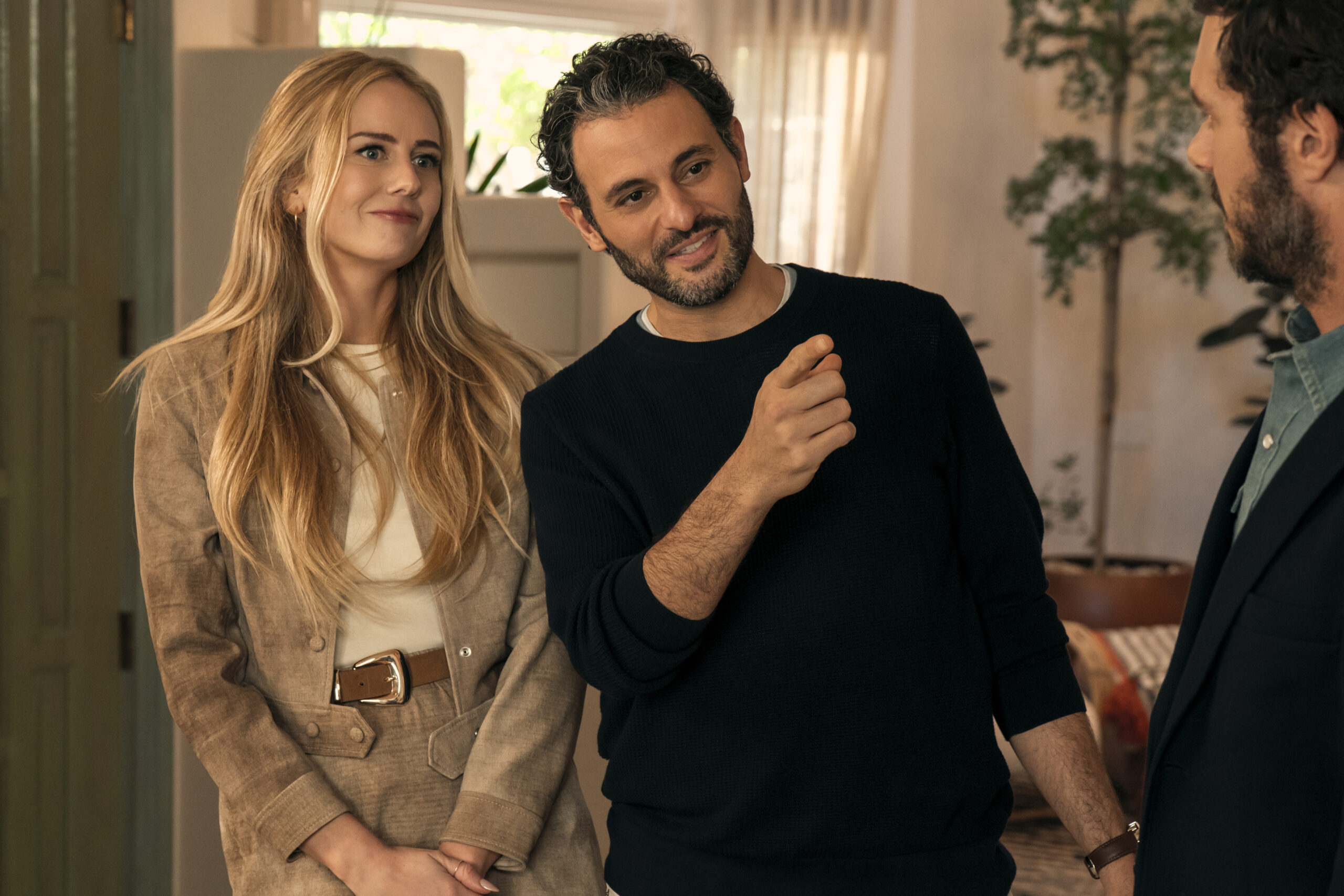 Nobody Wants This. (L to R) Justine Lupe as Morgan, Arian Moayed as Andy in episode 203 of Nobody Wants This.