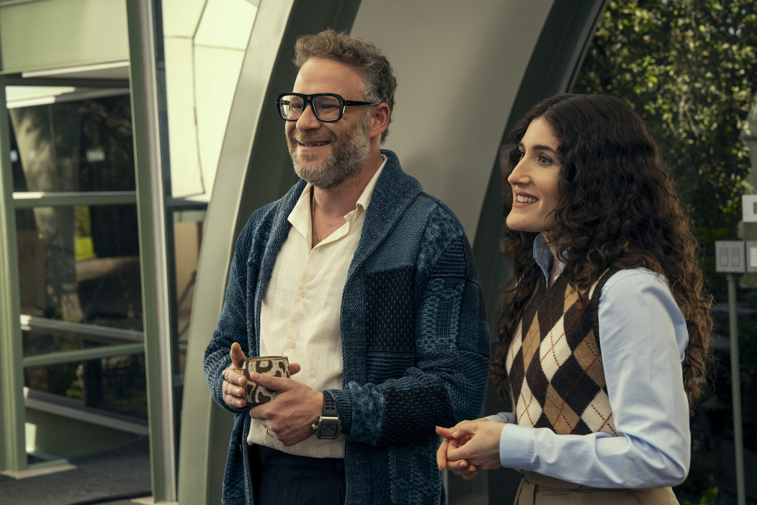 Nobody Wants This. (L to R) Seth Rogen as Rabbi Neil, Kate Berlant as Cami in episode 207 of Nobody Wants This.