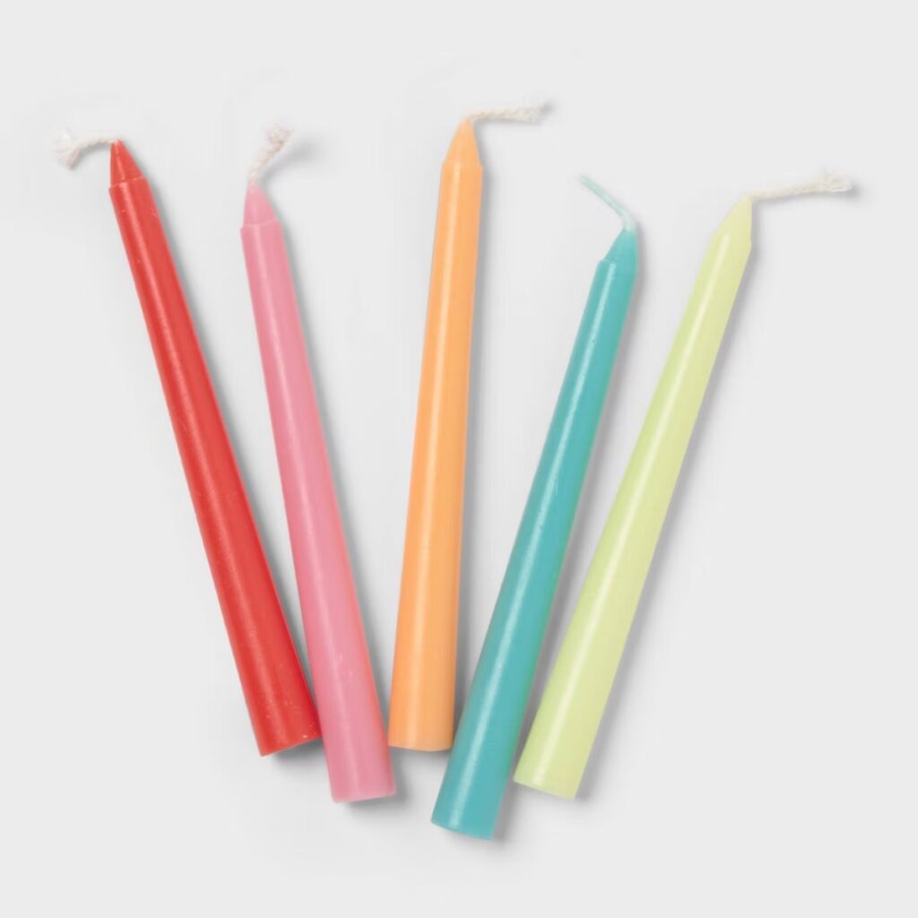Menorah Taper Candles (Target)