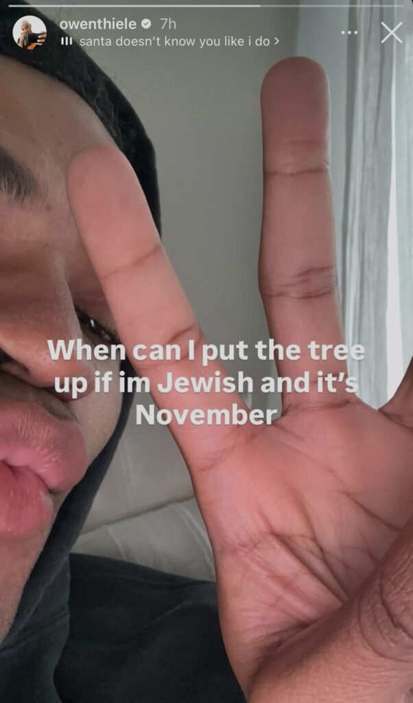 Owen Thiele Instagram story